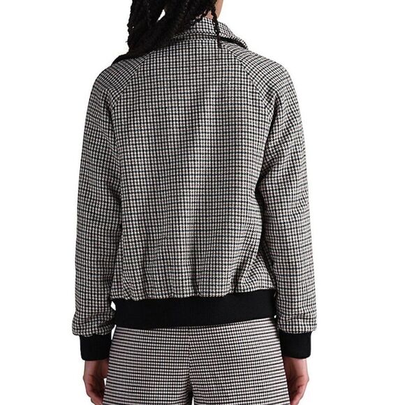 Lili Sidonio by Molly Bracken, Houndstooth Bomber Jacket - Size Medium - Picture 2 of 10